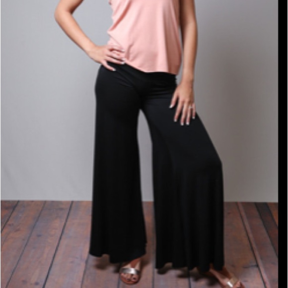 NWOT Rachel Pally Modal Jersey Wide Leg Pants - sz S - Picture 2 of 6